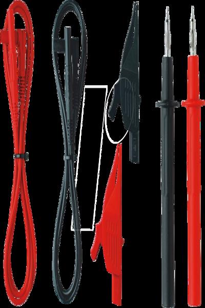 Jeu de cordons de mesure de sécurité Benning 044125 Jeu rouge+noir TA2