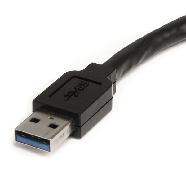 StarTech.com 3m USB 3.0 Active Extension Cable - M/F - 3 m - USB A - USB A - USB 3.2 Gen 1 (3.1 Gen 1) - Black - USB3AAEXT3M