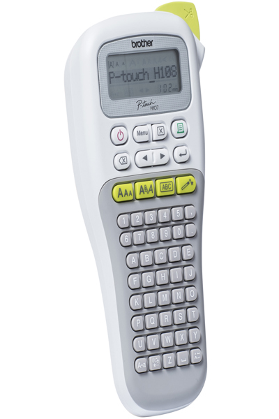 Brother PT-H108G, ABC, TZe, Termotransfer, AAA, Grå, Vit - PTH108GZG1