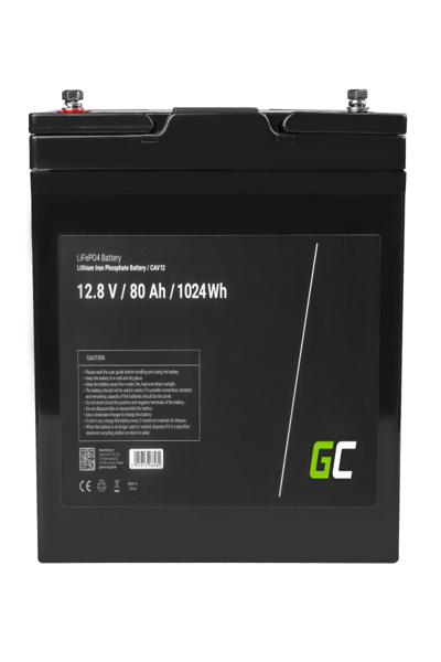 Green Cell CAV12, Lithium Iron Phosphate (LiFePO4), 80 Ah, 12 V, Car, 168 mm, 260 mm - CAV12