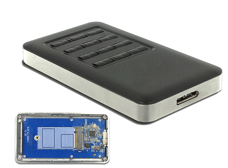 Delock 42594 - External Enclosure M.2 Key B - 42594