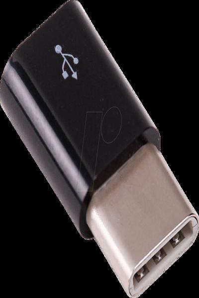 Raspberry Pi Micro-USB to USB-C Adapter Black - 789RP-19040801