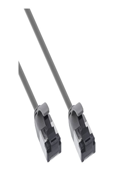 Câble patch InLine fin - U/FTP - Cat.8.1 - TPE sans halogène - gris 1,5 m