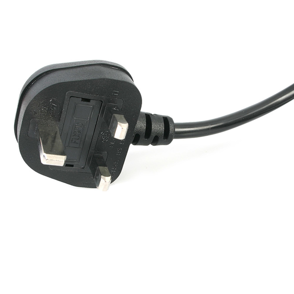 StarTech Laptop Power Cord 2 Slot - Power Cable (250 VAC) - BS 1363 (M) - IEC 320 EN 60320 C7 - 1.0m - Black - Great Britain and Northern Ireland (PXTNB2SUK1M) - PXTNB2SUK1M
