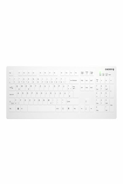 Clavier sans fil Cherry ACTIVE KEY MTA AK-C8112, disposition DE, blanc