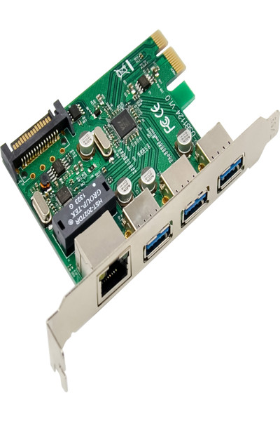 InLine Gigabit USB 3.2 Combo Card PCIe x1 - 51125R