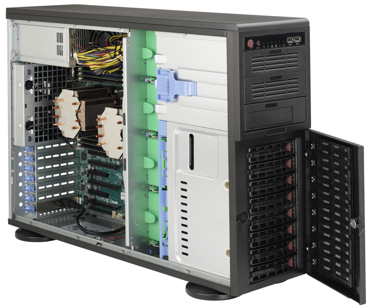 SuperMicro SC743 AC-668B - Full Tower - 4U - Extended ATX - CSE-743AC-668B