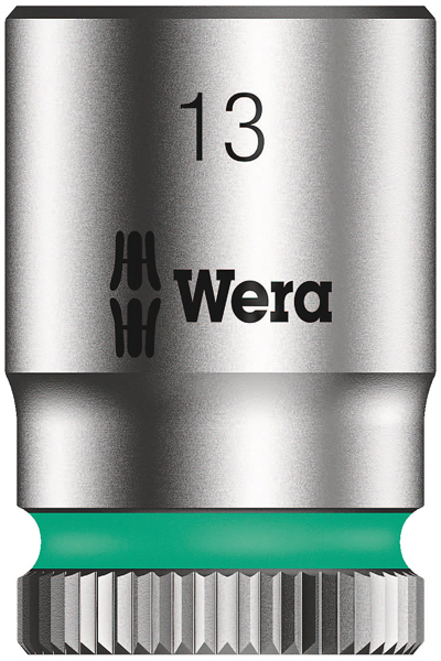 Wera 790 HMA Zyklop, 1 pièce(s), hexagonal, 25,4 / 4 mm (1 / 4"), acier au chrome-vanadium, 23 mm, 16 g