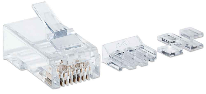 80-pack Cat6A RJ45 modulära pluggar Pro Line - 790550