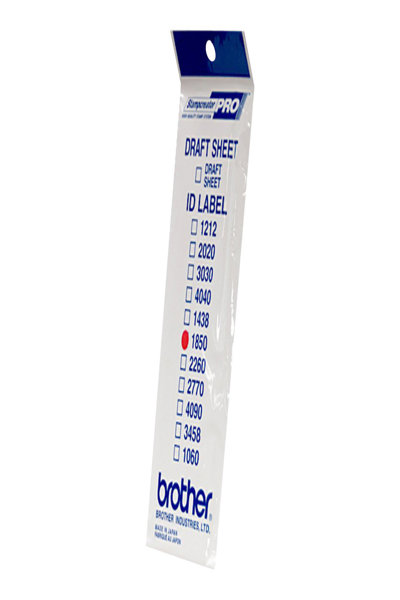Étiquettes d'identification pour tampon Brother ID1850 18 x 50 mm, 12 pièces