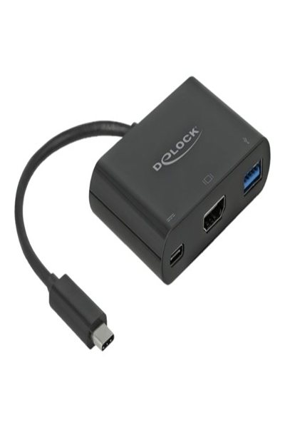 Delock 64091 - USB 3.2 Gen 1 (3.1 Gen 1) Type-C - 60 W - Black - HDMI - USB 3.2 Gen 1 (3.1 Gen 1) Type-A - USB 3.2 Gen 1 (3.1 Gen 1) Type-C - Plastic - China - 64091