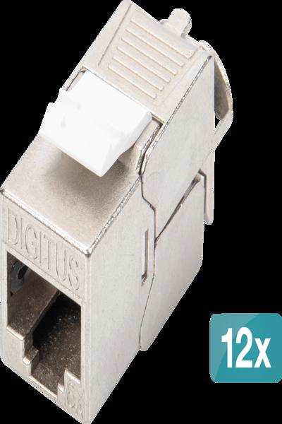 DIGITUS CAT 6A Keystone module shielded 12 pcs - DN-93615-12