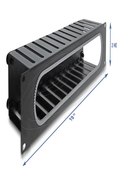 Delock 19" 2U Cable Management Panel with Opening