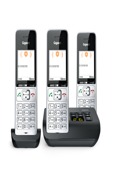 Gigaset Comfort 500A Trio Silver/Black Phone - L36852-H3023-B111