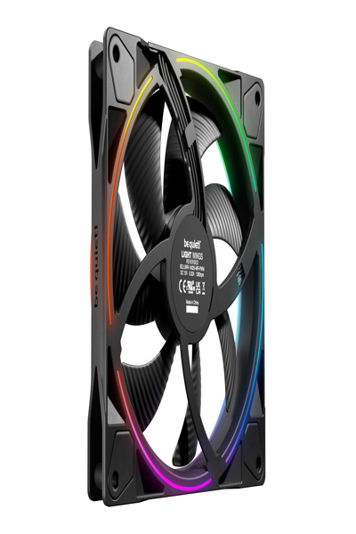 Be Quiet! Light Wings 140 mm PWM Reverse Black Ventilator 14 cm - Case Fan - 28.5 dB - BL134