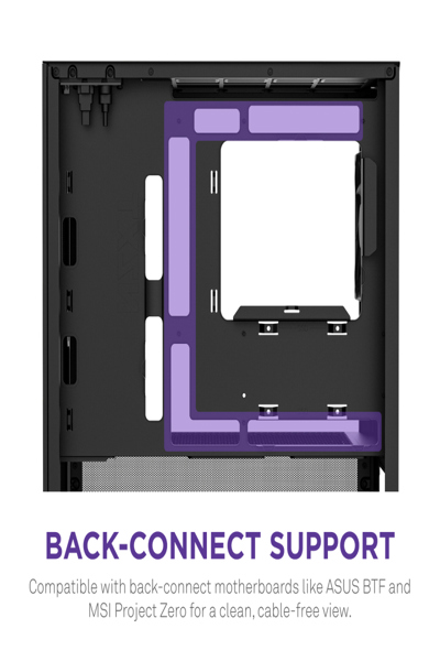 NZXT H9 H3 Flow midi-torn-PC svart - CC-H31FB-01