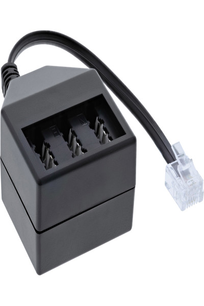 Câble adaptateur allemand InLine TAE RJ11 6P4C mâle vers TAE NFN femelle