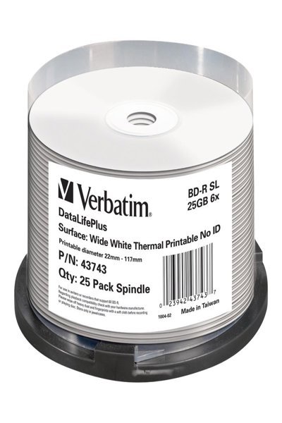 Verbatim DataLifePlus - 25 GB - BD-R - Spindle - 25 pc(s)
