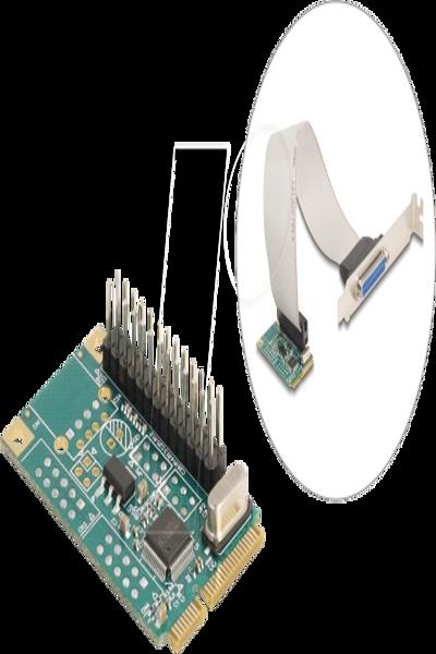 Delock Parallel adapter - PCIe 1.2 Full Mini Card low profile - 95275