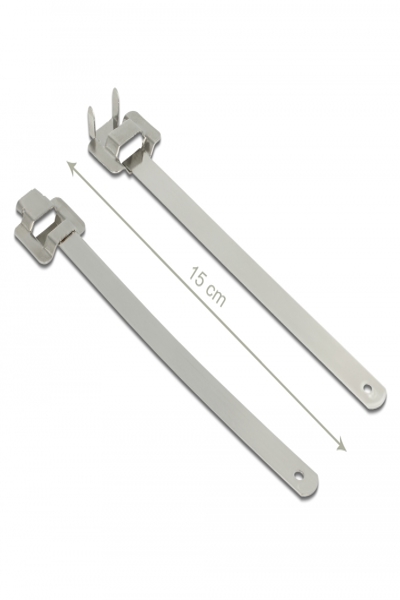 Delock 18762 - Releasable cable tie - Stainless steel - Stainless steel - 150 mm - 10 mm - 20 pc(s) - 18762
