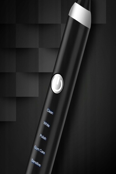Brosse à dents sonique noire 5 modes Extralink