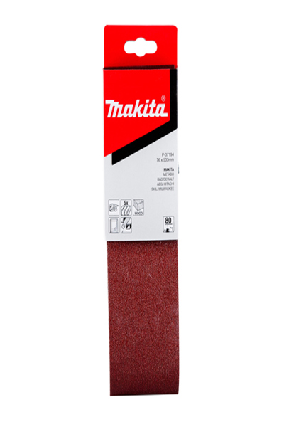 Makita P-37194 Schleifband 76x533mm K80 - P-37194