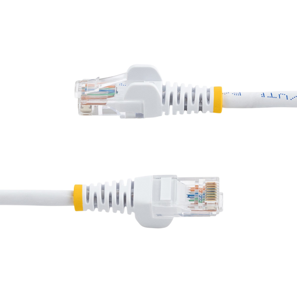 StarTech Cat5e Ethernet Patch Cable with Snagless RJ45 Connectors - 10 m - White - 10 m - Cat5e - U/UTP (UTP) - RJ-45 - RJ-45 - White - 45PAT10MWH