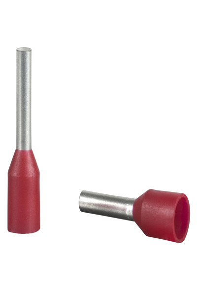 Schneider DZ5CE010, rouge, 1 mm², étain, 100 pièces, UL, 8 mm