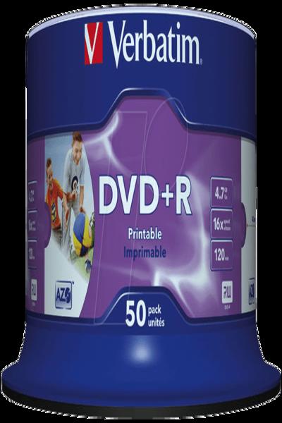 Verbatim 50 x DVD+R - 4.7 GB 16x - 43512