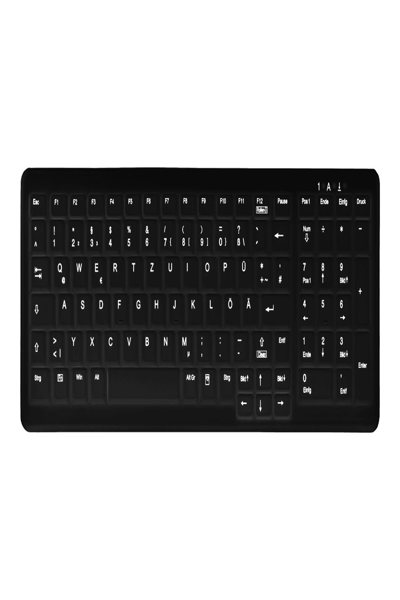 Clavier compact Cherry Wireless Hygiene avec pavé numérique, USB scellé, noir