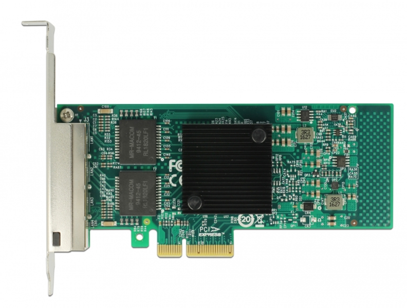 Delock PCIe card > 4 x Gigabit LAN - network adapter - 89946