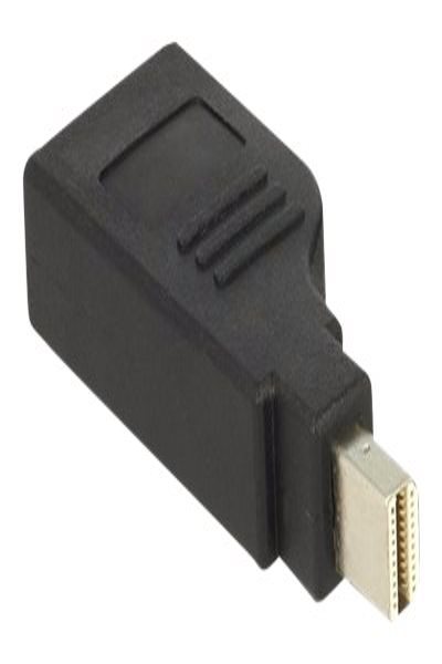 Delock Adapter mini Displayport 1.2 male > Displayport female 4K 90° turned - 65626