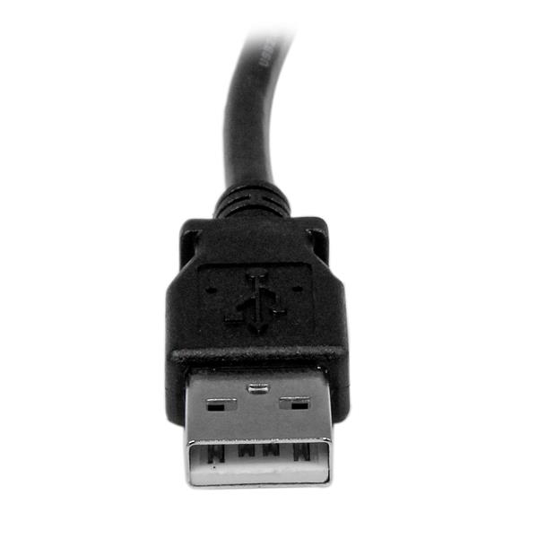 Câble USB 2.0 A vers angle gauche B StarTech de 2 m - USBAB2ML