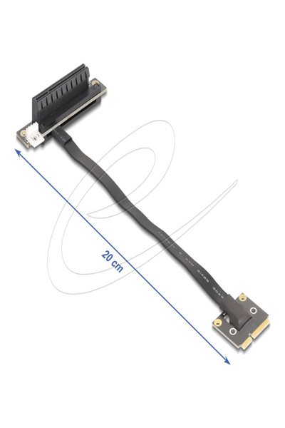 Adaptateur Delock Mini PCIe vers slot 3.0 x8 90° - Adaptateur - 0,2 m
