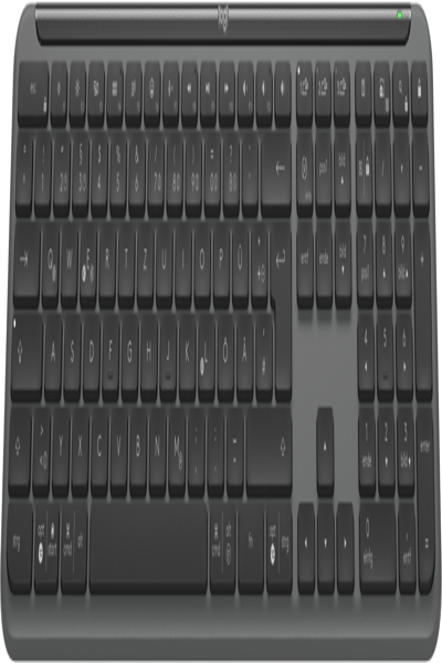 Logitech Signature Slim K950 Trådlöst Grafit DEU - 920-012451