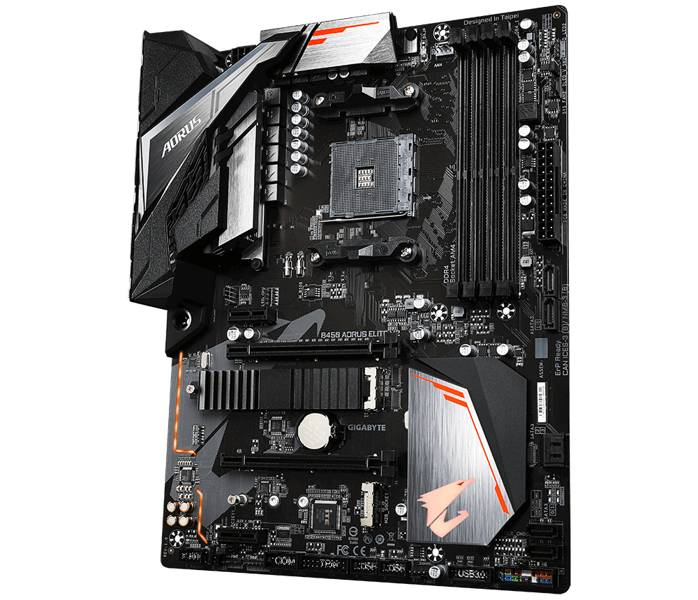 Gigabyte B450 AORUS Elite V2 - 1.0 - Motherboard - ATX - Socket AM4 - B450 AORUS ELITE V2
