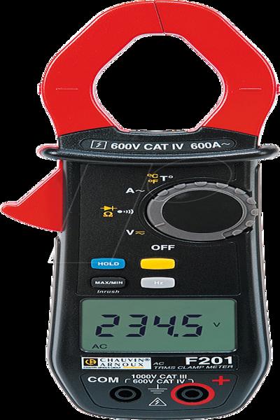 Chauvin Arnoux F201 Stromzange digital CAT III 1000 V, CAT IV 600 V Anzeige (Counts): 6000