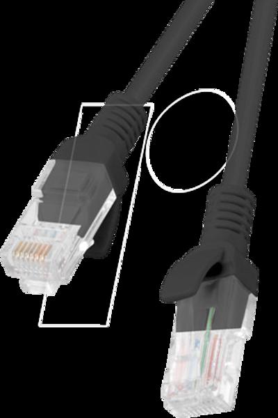 Lanberg PCU6-10CC-0150-BK Netzwerkkabel Schwarz 1,5 m Cat6 U/UTP (UTP) (PCU6-10CC-0150-BK) - Cable - Network