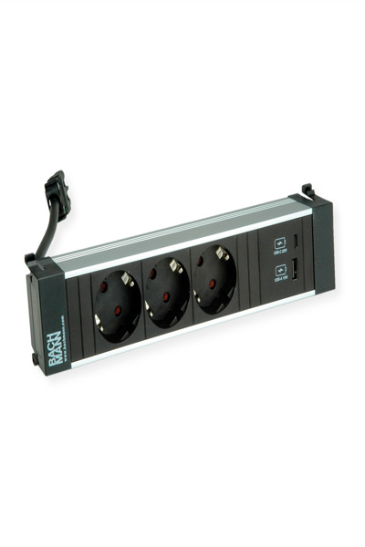 Bachmann Power Frame M 3xCEE7/3 SB A&C 22W Charger - Power Strip