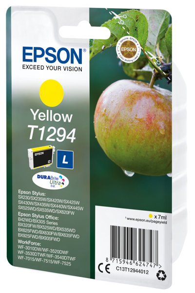 Encre Epson Apple Singlepack Jaune T1294 DURABrite Ultra - Encre pigmentée - 7 ml - 1 pièce(s)