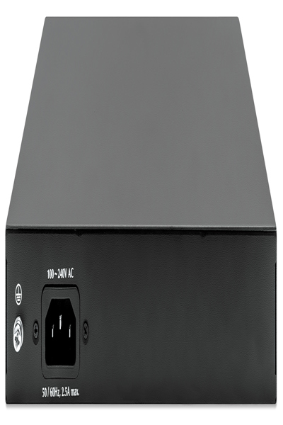 Intellinet 8-portars Gigabit Ethernet PoE+-switch med 2 RJ45 Gigabit Uplink-portar - 561402