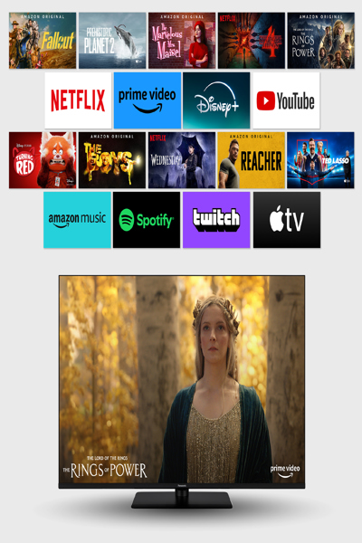 Panasonic TV-43W80AEZ sw LED-TVUHD Multituner Smart Fire TV - 109.2 cm - 43" - TV-43W80AEZ