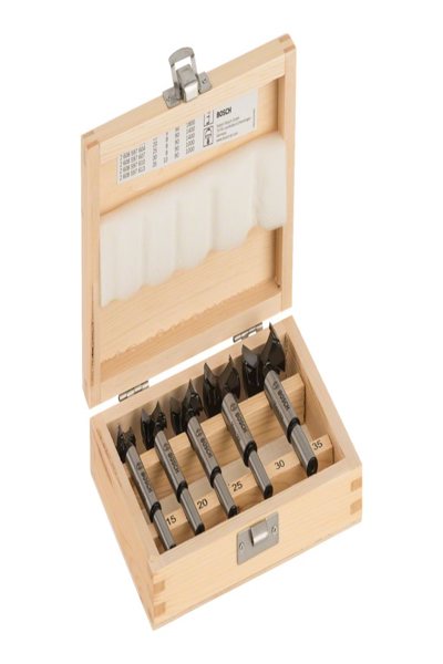 Bosch Hinge Cutting Bit Sets - Tungsten Carbide Tipped - 5-piece - Drill - B000UWZ7GK - 400 mm - 450 mm - 250 mm - 5 pc(s)