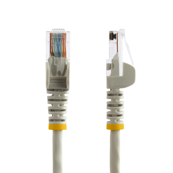 StarTech Cat5e Ethernet Patch Cable with Snagless RJ45 Connectors - 7 m - Gray - 7 m - Cat5e - U/UTP (UTP) - RJ-45 - RJ-45 - Gray - 45PAT7MGR