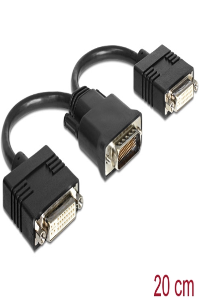Delock DVI-adapter - DVI-I (hona) till DMS-59 (hane) - 65281