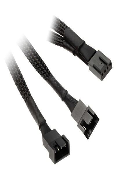 Câble d'alimentation en Y pour ventilateur PWM en ligne - 4 broches. 1 m/2 broches - 0,15 m