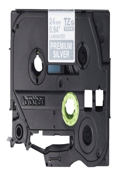 Brother TZe-PR955 Vit på Silver 2,4 cm 8 m - TZEPR955