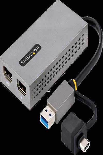 StarTech.com USB to Dual HDMI Adapter 4K 1080p - 107B-USB-HDMI