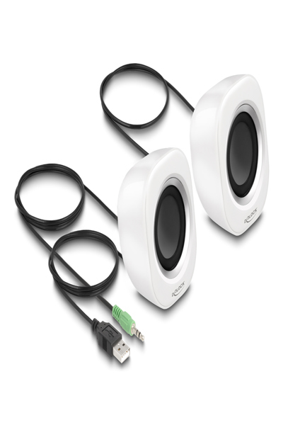 Delock Speakers - for PC - 2 Watt (Total) - 27008