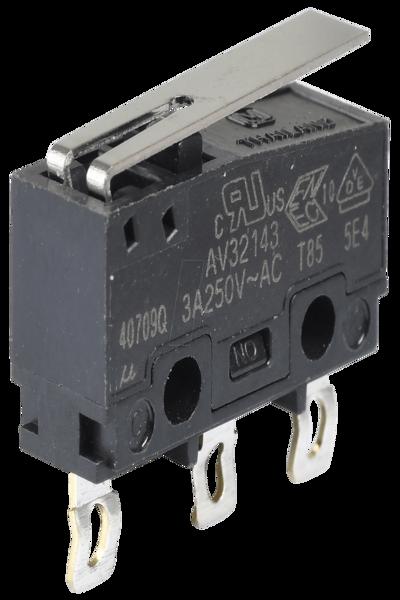 Panasonic AV 32143 AT - Snap-Action-Mikroschalter 1x UM Flachhebel - AV32143AT